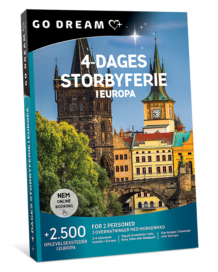 4-DAGES STORBYFERIE I EUROPA